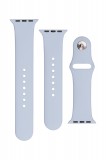 Set silikonových řemínků FIXED Silicone Strap pro Apple Watch 38/40/41 mm, světle modrá