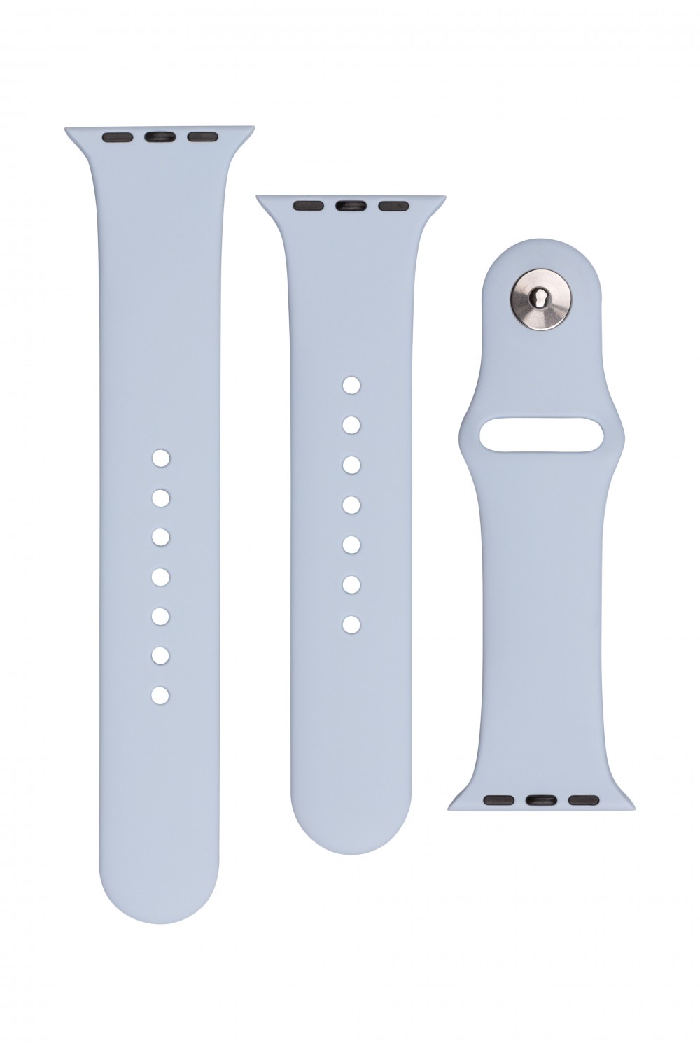Set silikonových řemínků FIXED Silicone Strap pro Apple Watch 38/40/41 mm, světle modrá