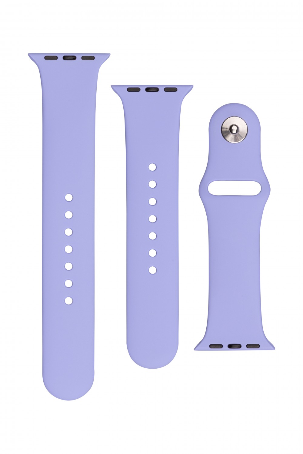 Set silikonových řemínků FIXED Silicone Strap pro Apple Watch 38/40/41 mm, šeříková
