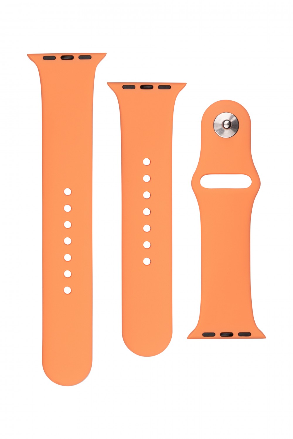 Set silikonových řemínků FIXED Silicone Strap pro Apple Watch 38/40/41 mm, oranžová