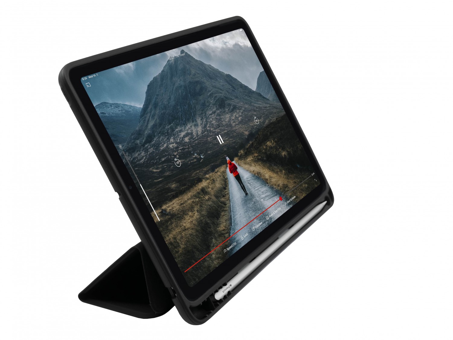 Levně FIXED Padcover+ flipové pouzdro Apple iPad 10,2"(2019/2020/2021), černá