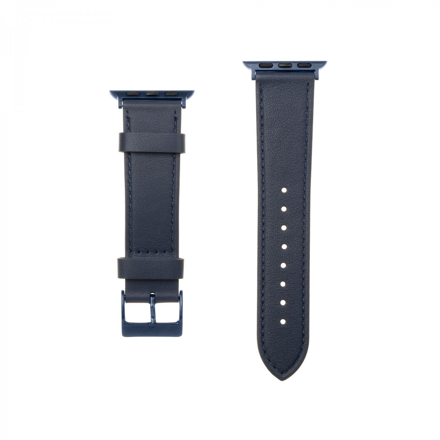 Kožený řemínek FIXED Leather Strap pro Apple Watch 42mm/44mm, modrá