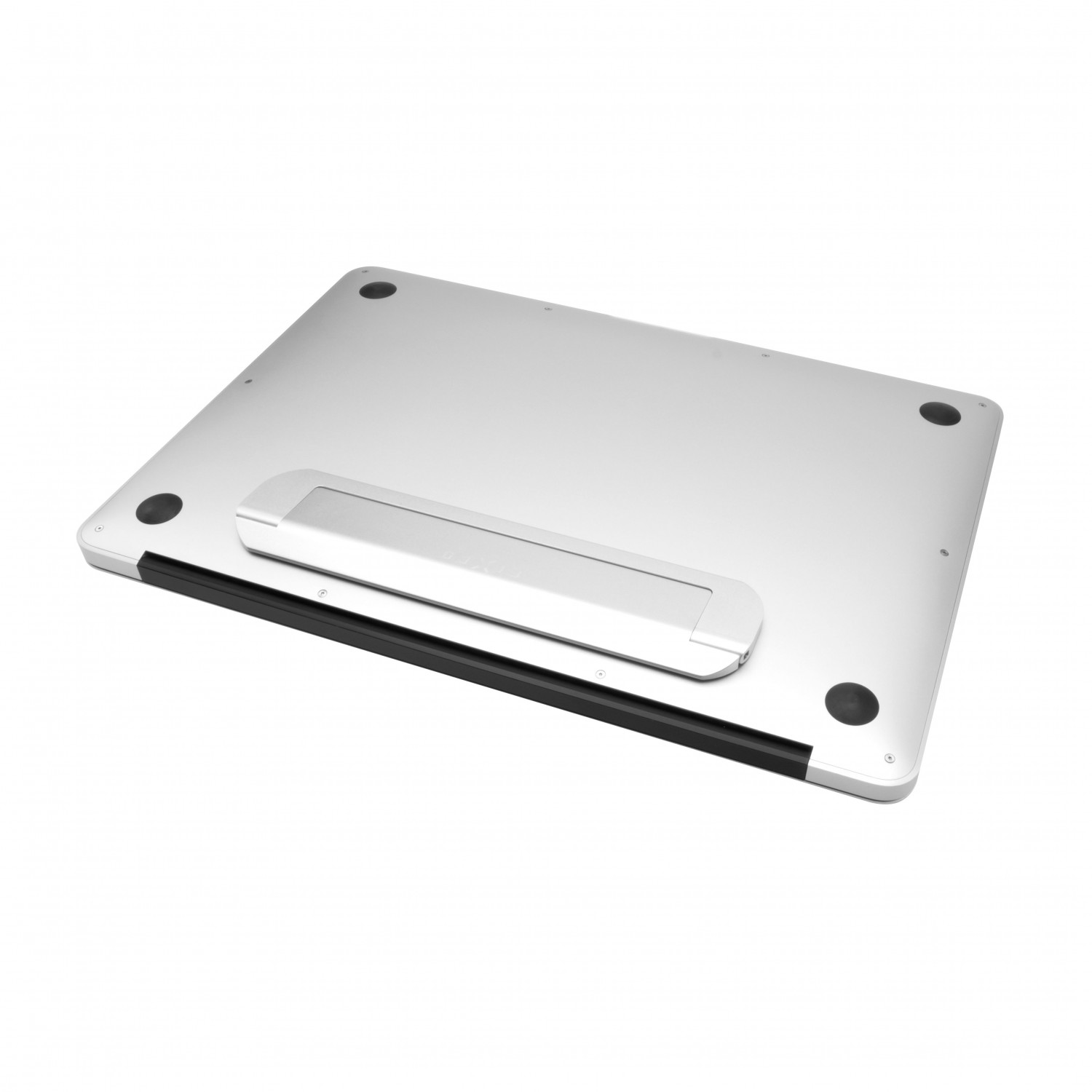 Nalepovací hliníkový stojánek FIXED Frame Mini pro notebooky a tablety, stříbrná