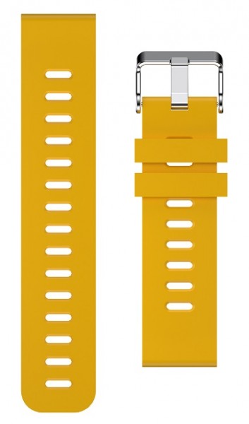 Silikonový řemínek ALIGATOR 20mm, hořčicově žlutá