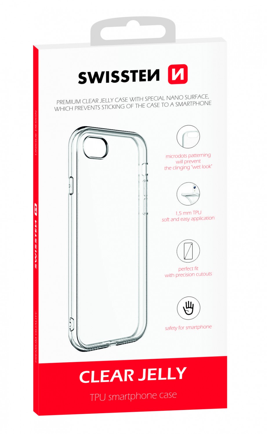 Levně Silikonové pouzdro Swissten Clear Jelly pro Xiaomi Redmi Note 10S, transparentní
