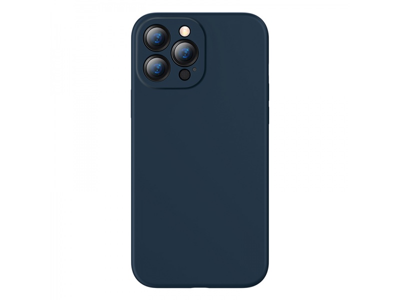 Levně Baseus Liquid Gel ochranné pouzdro Apple iPhone 13 Pro, modrá