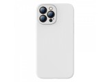 Baseus Liquid Gel ochranné pouzdro, obal, kryt Apple iPhone 13 Pro Max, bílá