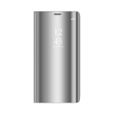 Cu-Be Clear View flipové pouzdro, obal, kryt Xiaomi Redmi Note 10 Pro / Note 10 Pro Max, stříbrná
