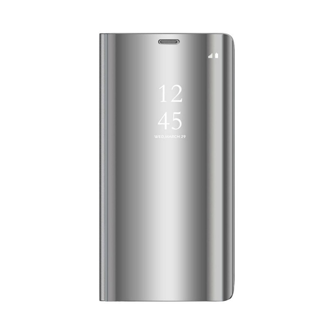 Cu-Be Clear View flipové pouzdro, obal, kryt Xiaomi Redmi Note 10 Pro / Note 10 Pro Max, stříbrná