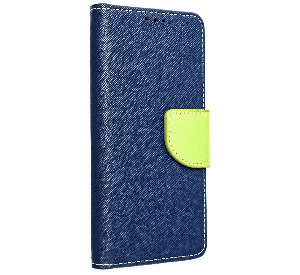 Flipové pouzdroFancy Diary pro Samsung Galaxy A03s, modrá/limetková