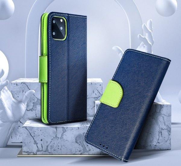 Fancy Diary flipové pouzdro, obal, kryt Samsung Galaxy A03s, modrá/limetková