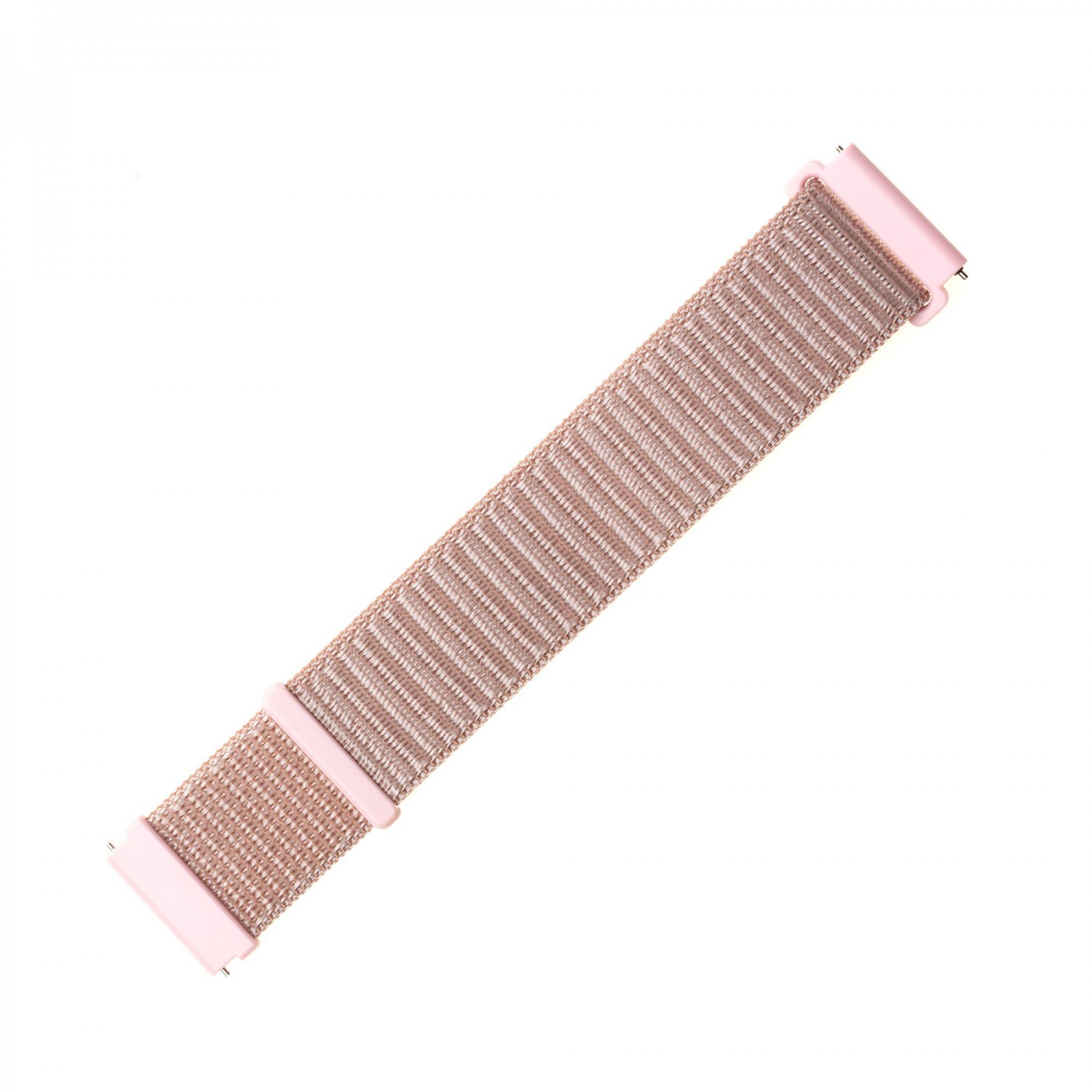 Nylonový řemínek FIXED Nylon Strap pro smartwatch, šířka 22mm, růžová/zlatá