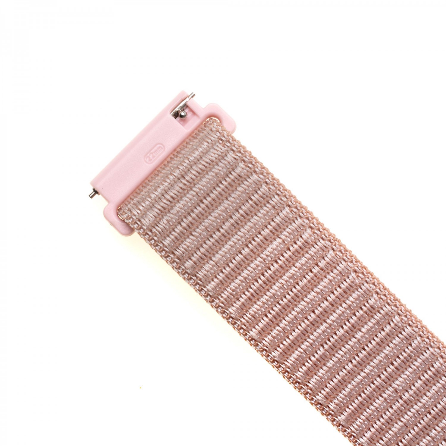 Nylonový řemínek FIXED Nylon Strap pro smartwatch, šířka 22mm, růžová/zlatá