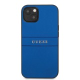Zadní kryt Guess PU Leather Saffiano GUHCP13MPSASBBL pro Apple iPhone 13, modrá