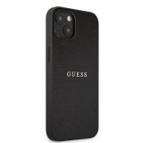 Zadní kryt Guess PU Leather Saffiano GUHCP13MPSASBBK pro Apple iPhone 13, černá