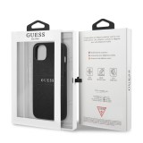 Zadní kryt Guess PU Leather Saffiano GUHCP13MPSASBBK pro Apple iPhone 13, černá