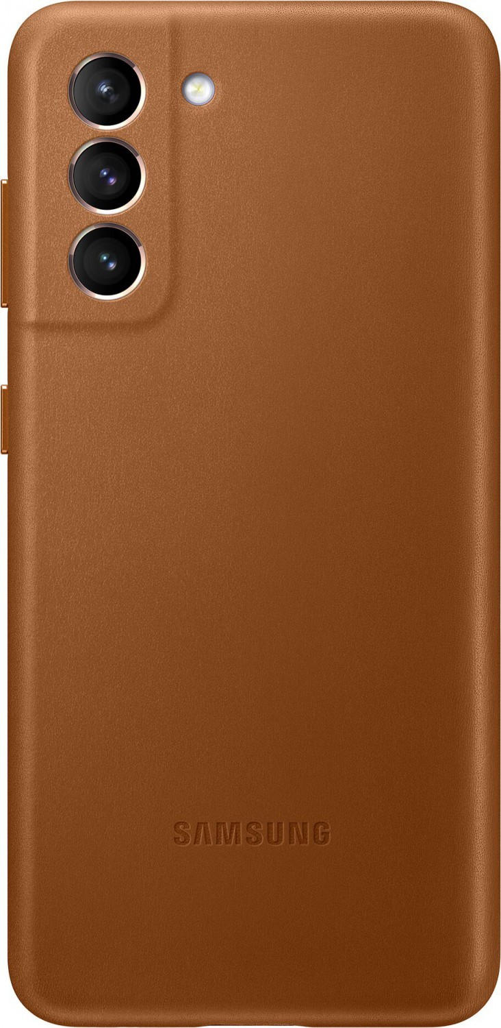 Ochranný kryt Samsung Leather Cover pro Samsung Galaxy S21, hnědá