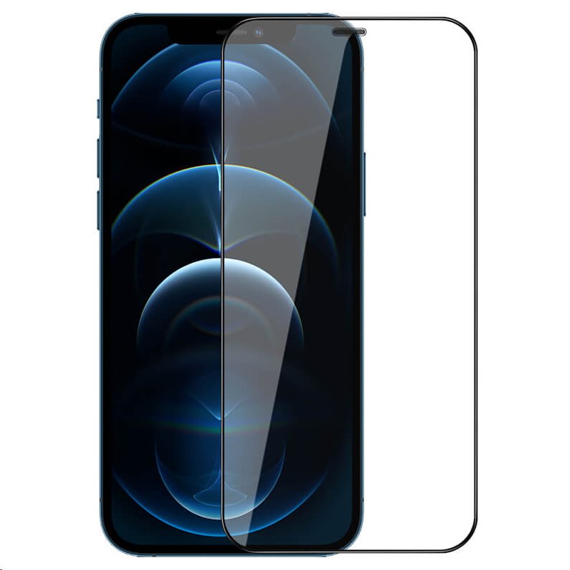 Levně Tvrzené sklo Nillkin 2v1 HD Full Screen pro Apple iPhone 13 Pro Max, černá