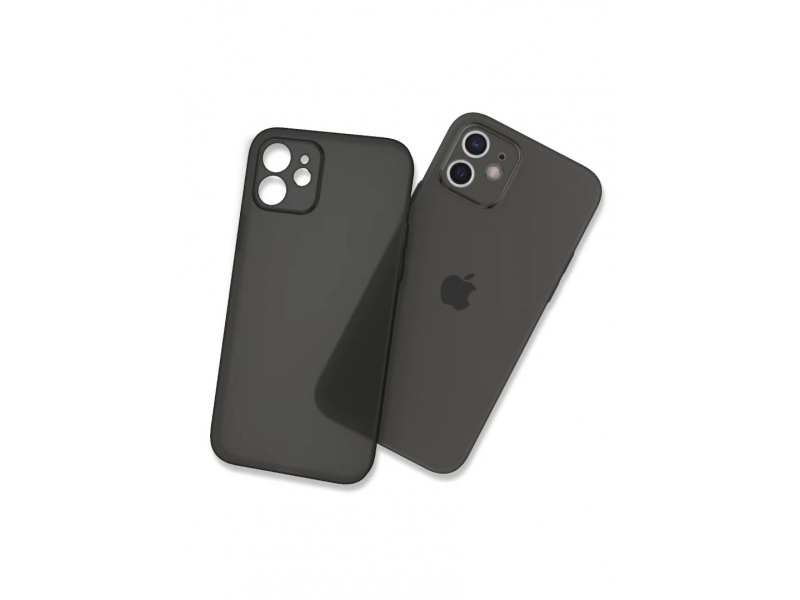 Ochranné pouzdro Ultra Thin Matte Case pro Apple iPhone 13 Pro Max, transparentní černá