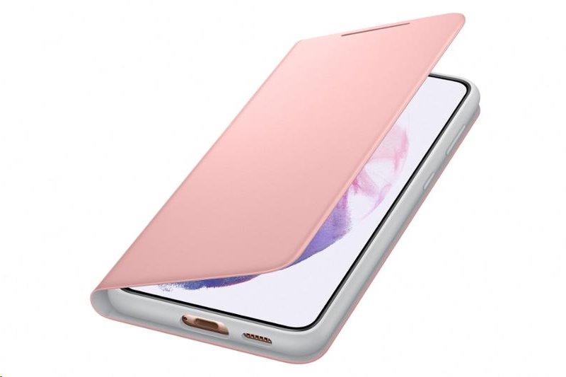 Flipové pouzdro na Samsung Galaxy S21+, LED View EF-NG996PPE, růžová.