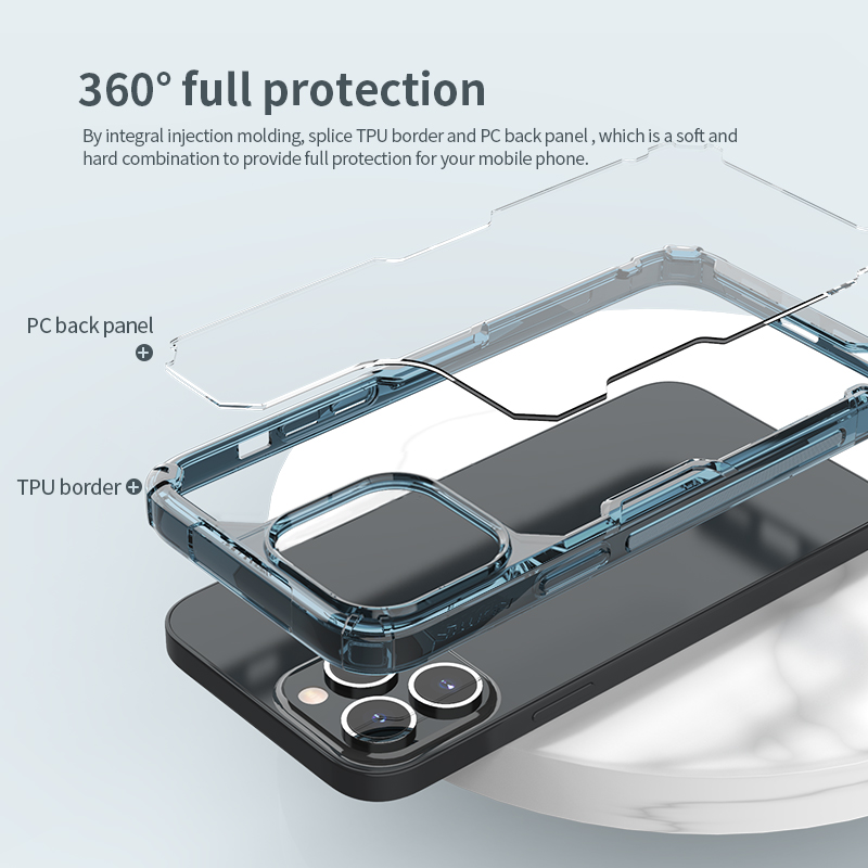 Ochranný kryt Nillkin Nature TPU PRO pro Apple iPhone 13 Pro, transparentní