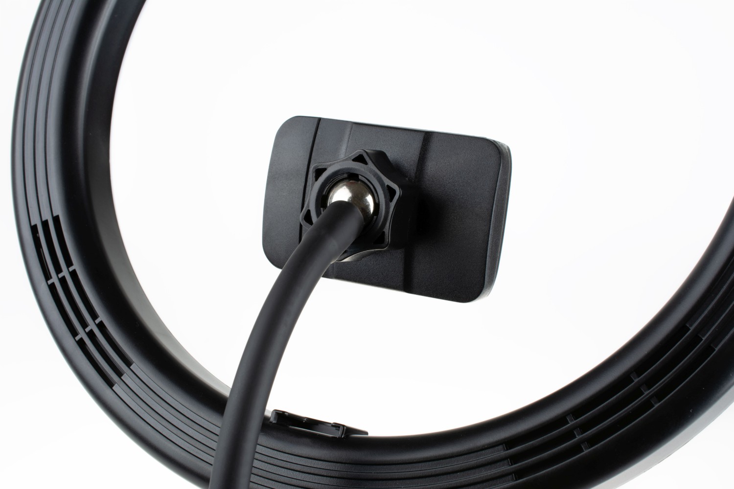 Stativ s kruhovým LED svítidlem a ovládáním na USB kabelu FIXED LEDRing Lite, černá