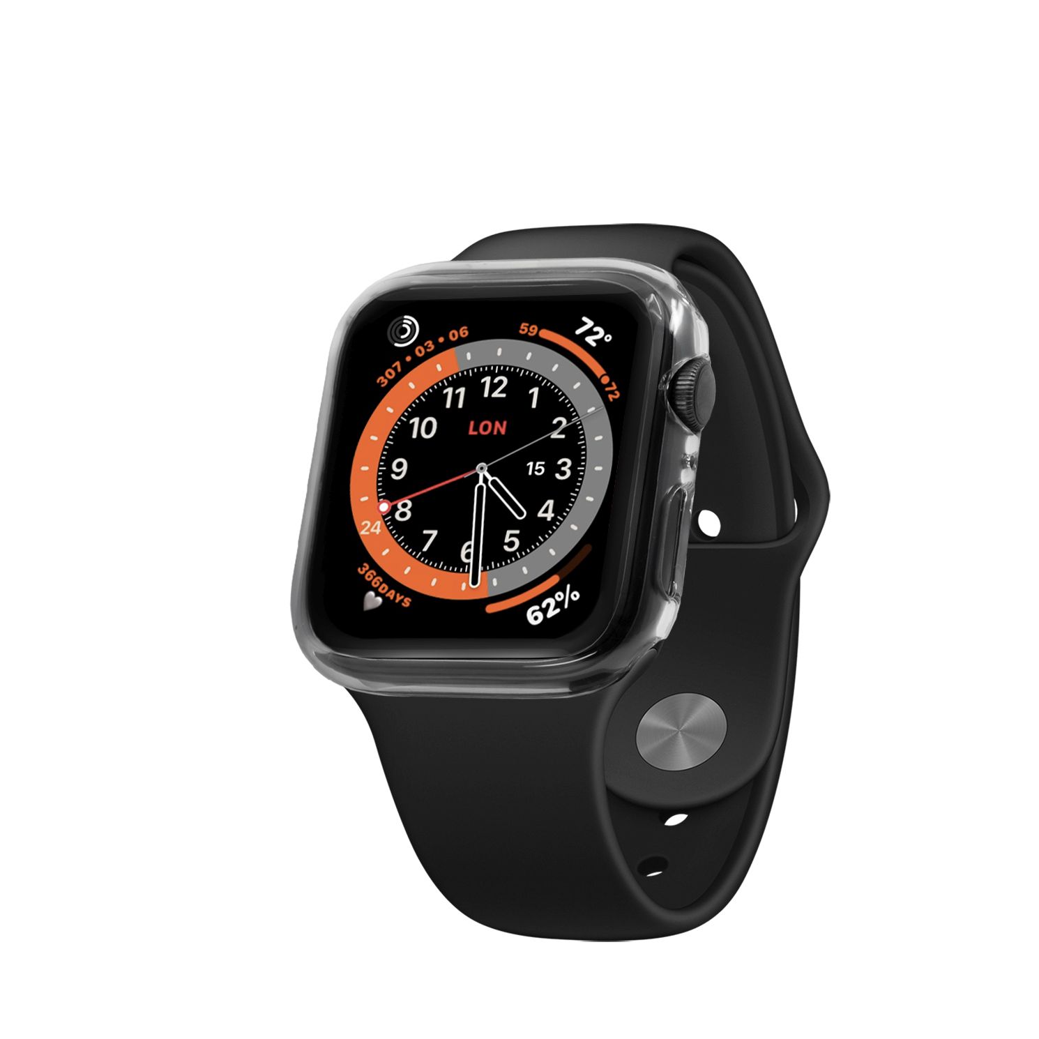 Ochranné pouzdro FIXED Pure s tvrzeným sklem pro Apple Watch 42mm, čirá