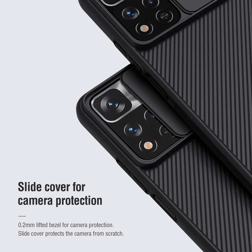 Zadní kryt Nillkin CamShield pro Xiaomi Redmi Note 11 Pro/11 Pro+ 5G, černá