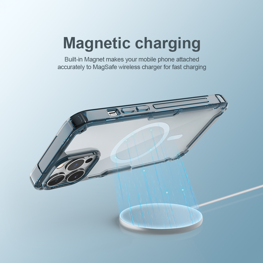 Ochranný kryt Nillkin Nature TPU PRO Magnetic pro Apple iPhone 13 Pro, transparentní