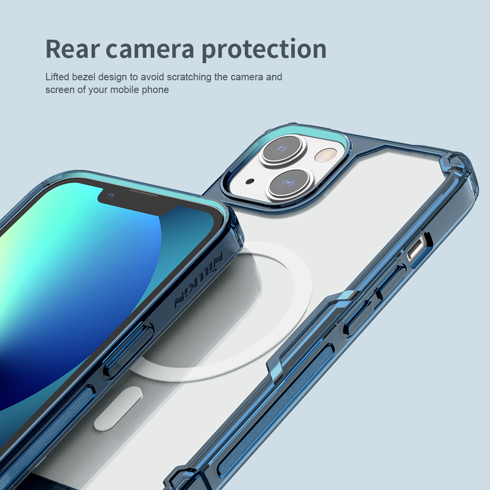 Ochranný kryt Nillkin Nature TPU PRO Magnetic pro Apple iPhone 13, modrá