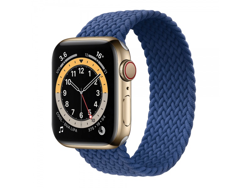 Řemínek COTEetCI Nylon Braided Band 145mm, pro Apple Watch 42 / 44mm, atlantic blue
