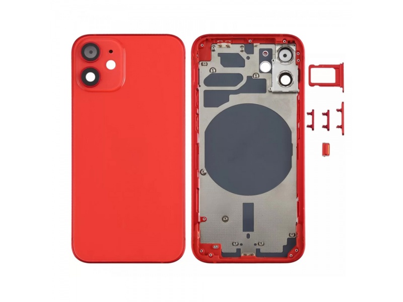 Kryt baterie Back Cover pro Apple iPhone 12 Mini, červená