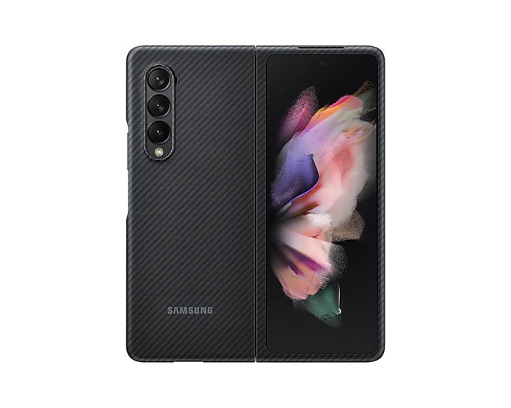 Ochranný kryt, pouzdro, obal z aramidového vlákna Samsung Galaxy Z Fold3, EF-XF926SBE, černá