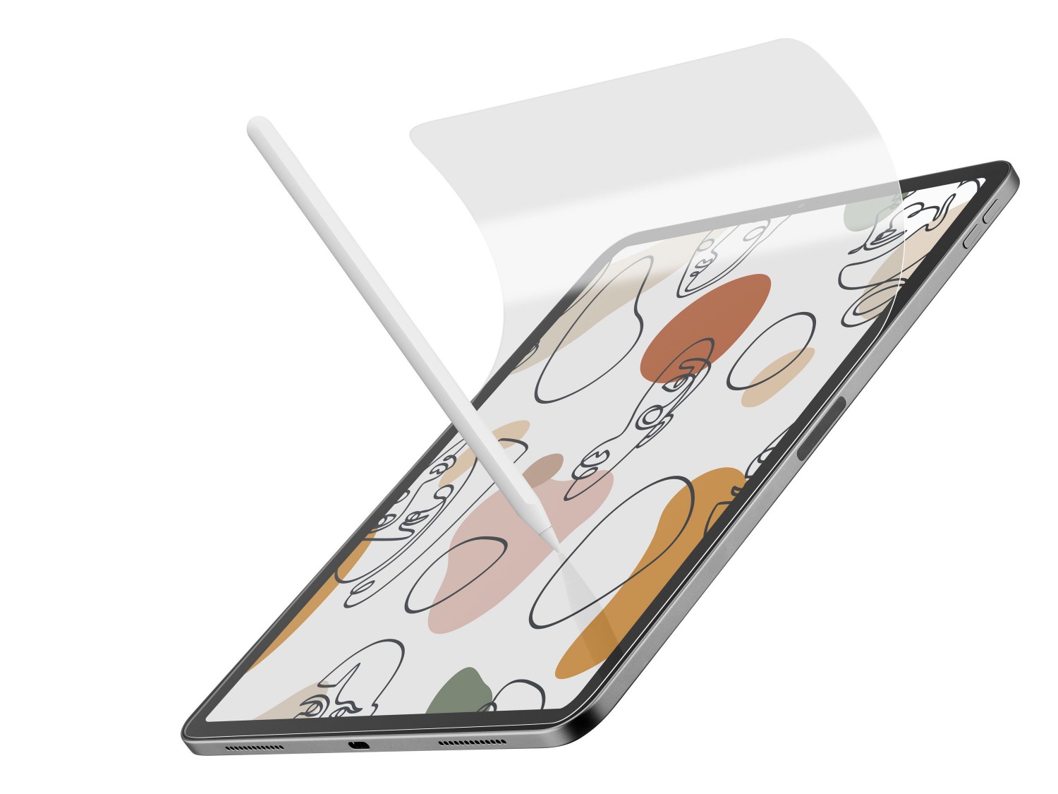 Levně Ochranná fólie Cellularline Paper Feel pro Apple iPad 10.2" 2019/2020/2021