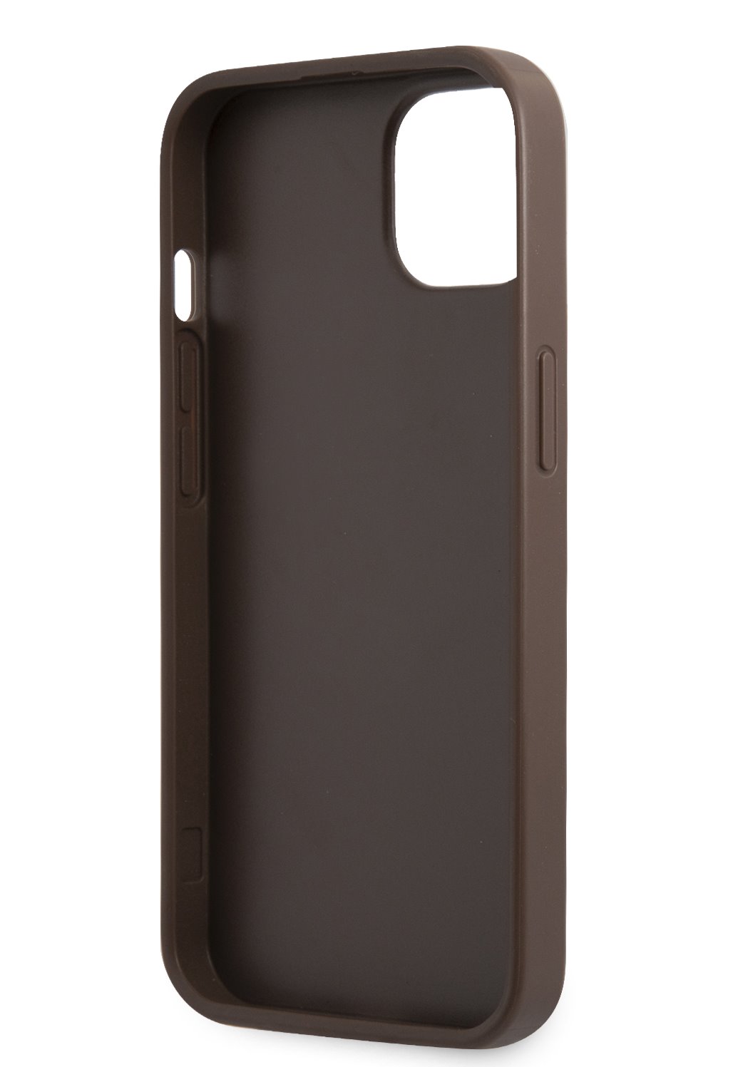 Zadní kryt Guess 4G Hard Case Metal Logo GUHCP13MPU4GHBR pro Apple iPhone 13, hnědá
