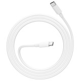 Datový kabel Hoco High-Power 100W Charging Data Cable Type-C To Type-C, 2M, bílá