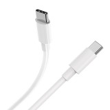 Datový kabel Hoco High-Power 100W Charging Data Cable Type-C To Type-C, 2M, bílá