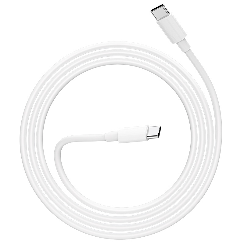 Datový kabel Hoco High-Power 100W Charging Data Cable Type-C To Type-C, 2M, bílá