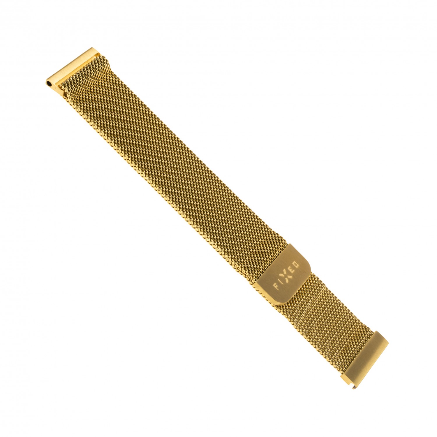 Levně Síťovaný nerezový řemínek FIXED Mesh Strap pro smartwatch, šířka 22mm, zlatá