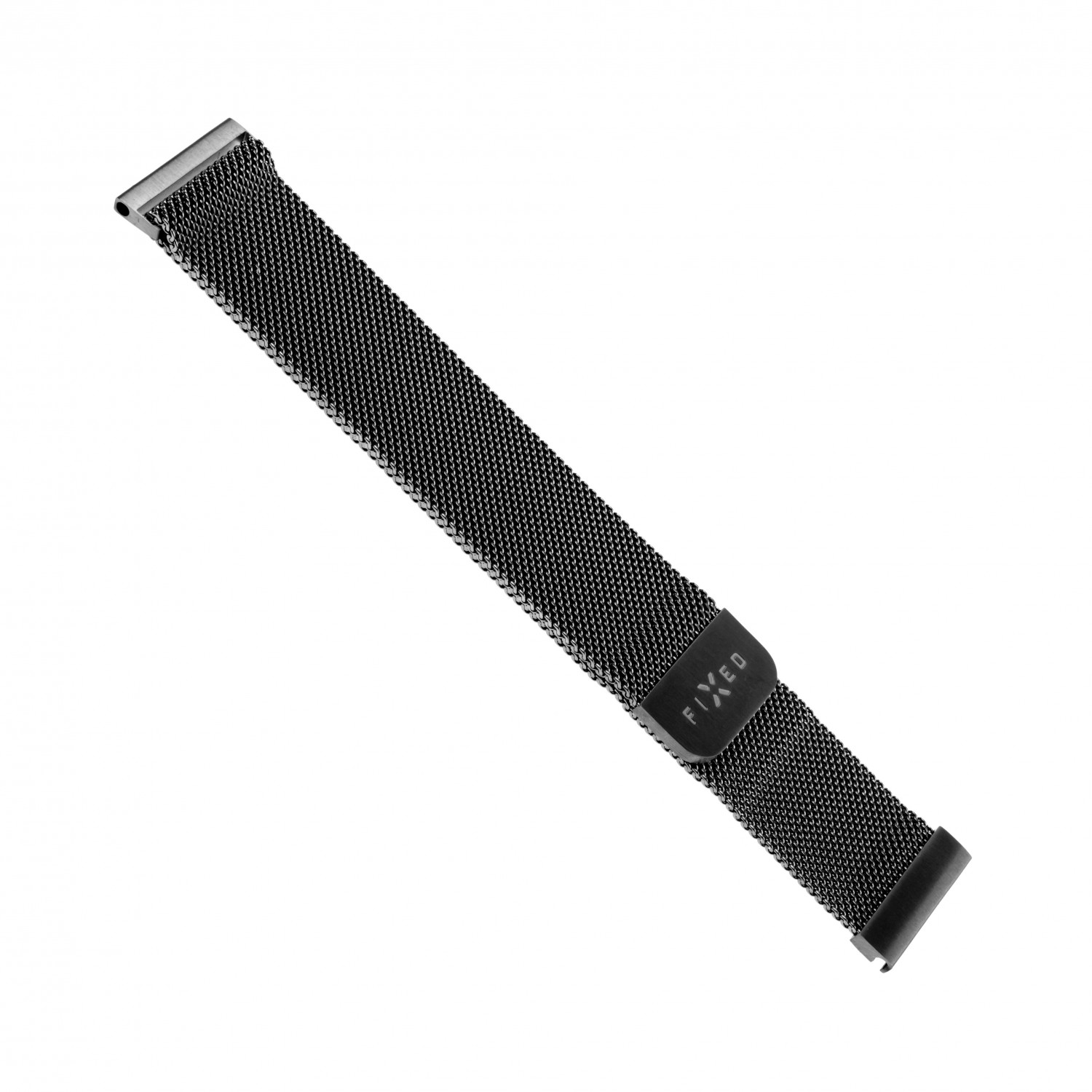 Síťovaný nerezový řemínek FIXED Mesh Strap pro smartwatch, šířka 22mm, černá