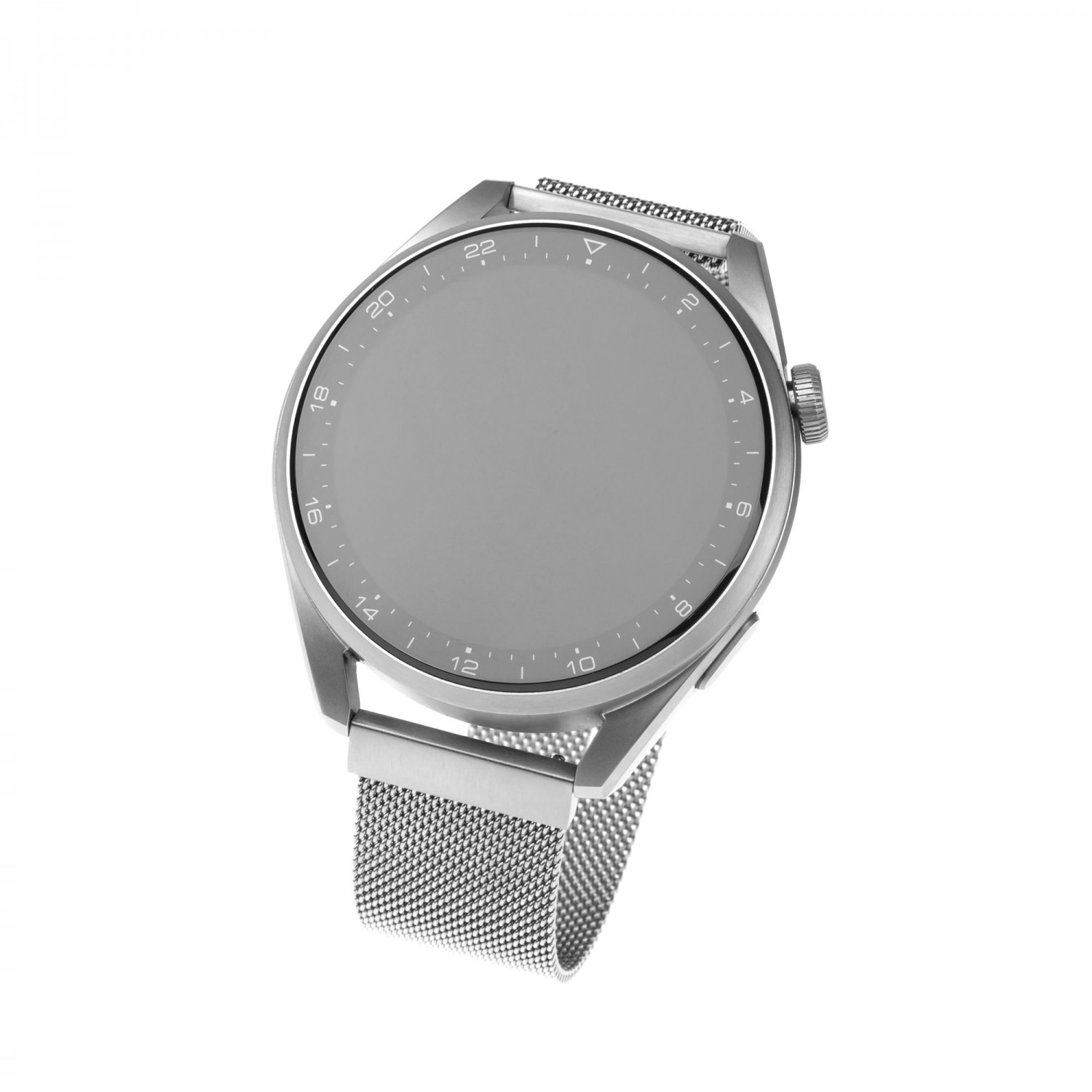 Levně Síťovaný nerezový řemínek FIXED Mesh Strap pro smartwatch, šířka 22mm, stříbrná