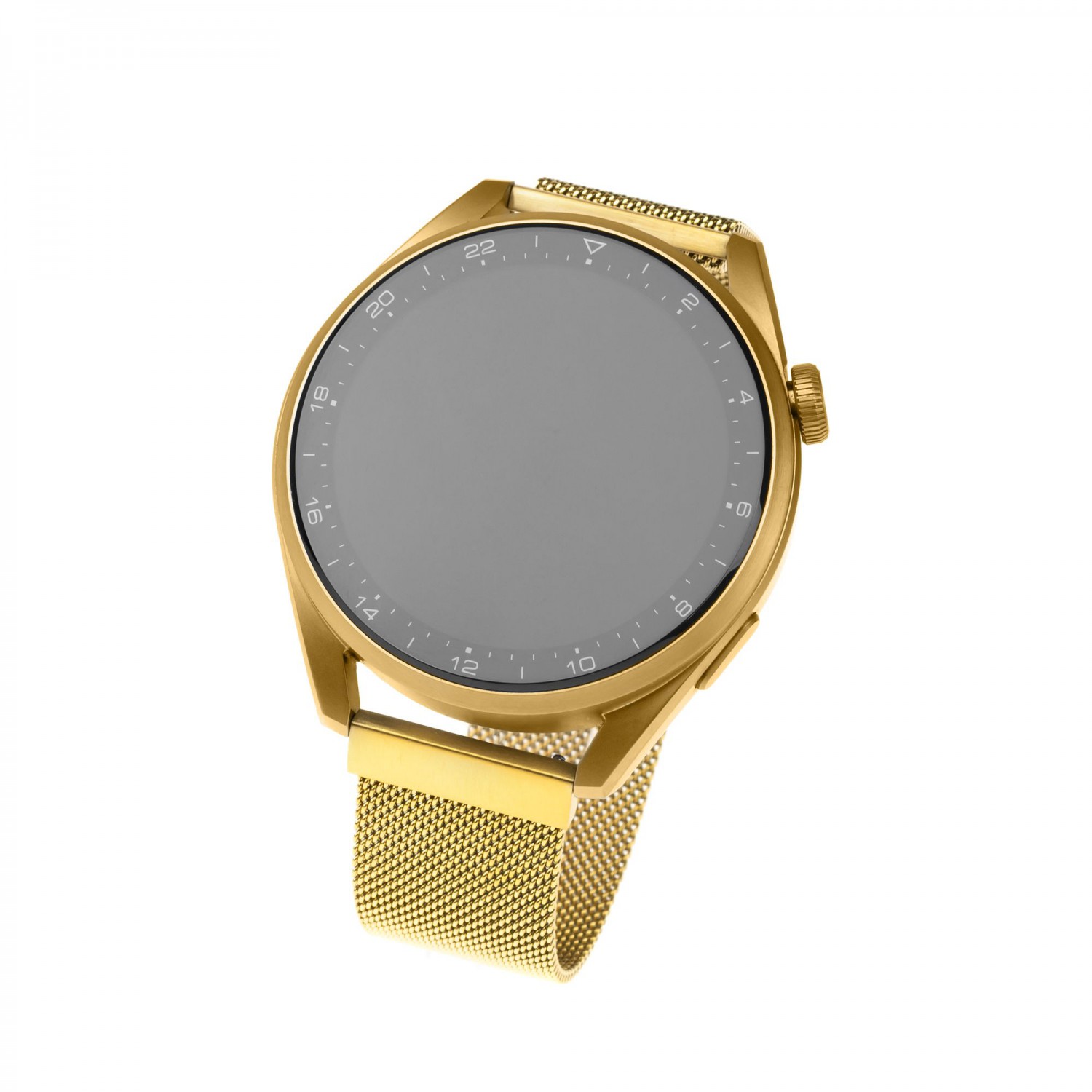 Levně Síťovaný nerezový řemínek FIXED Mesh Strap pro smartwatch, šířka 20mm, zlatá