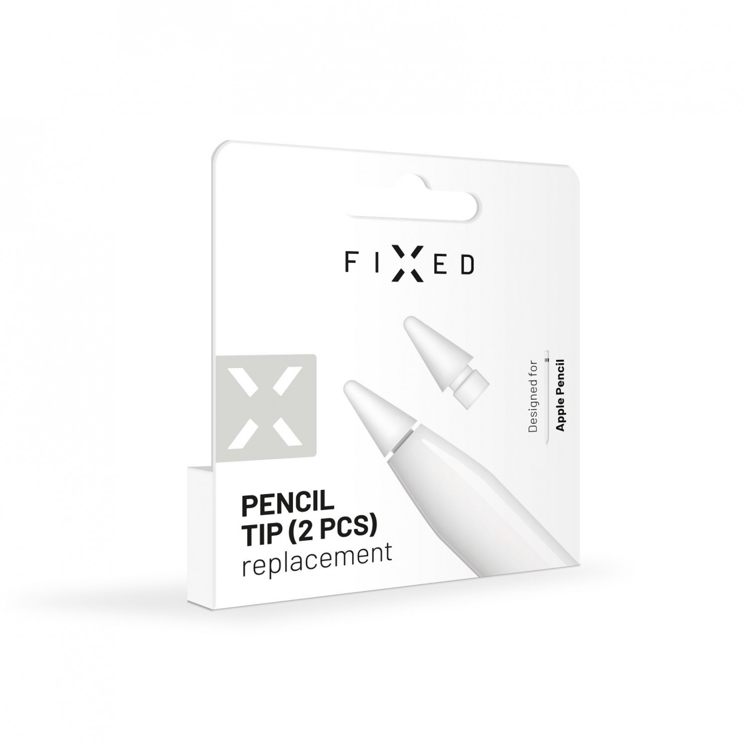 Náhradní hroty FIXED Pencil Tips pro Apple Pencil, 2ks, bílá