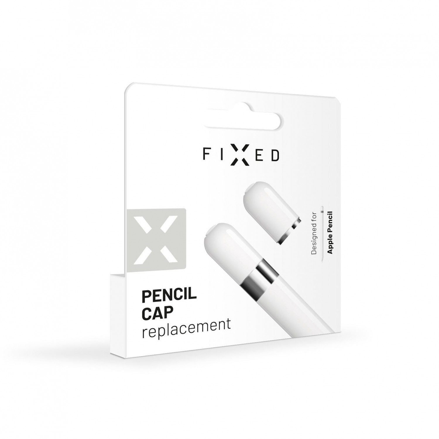 Náhradní čepička FIXED Pencil Cap pro Apple Pencil 1.generace, bílá