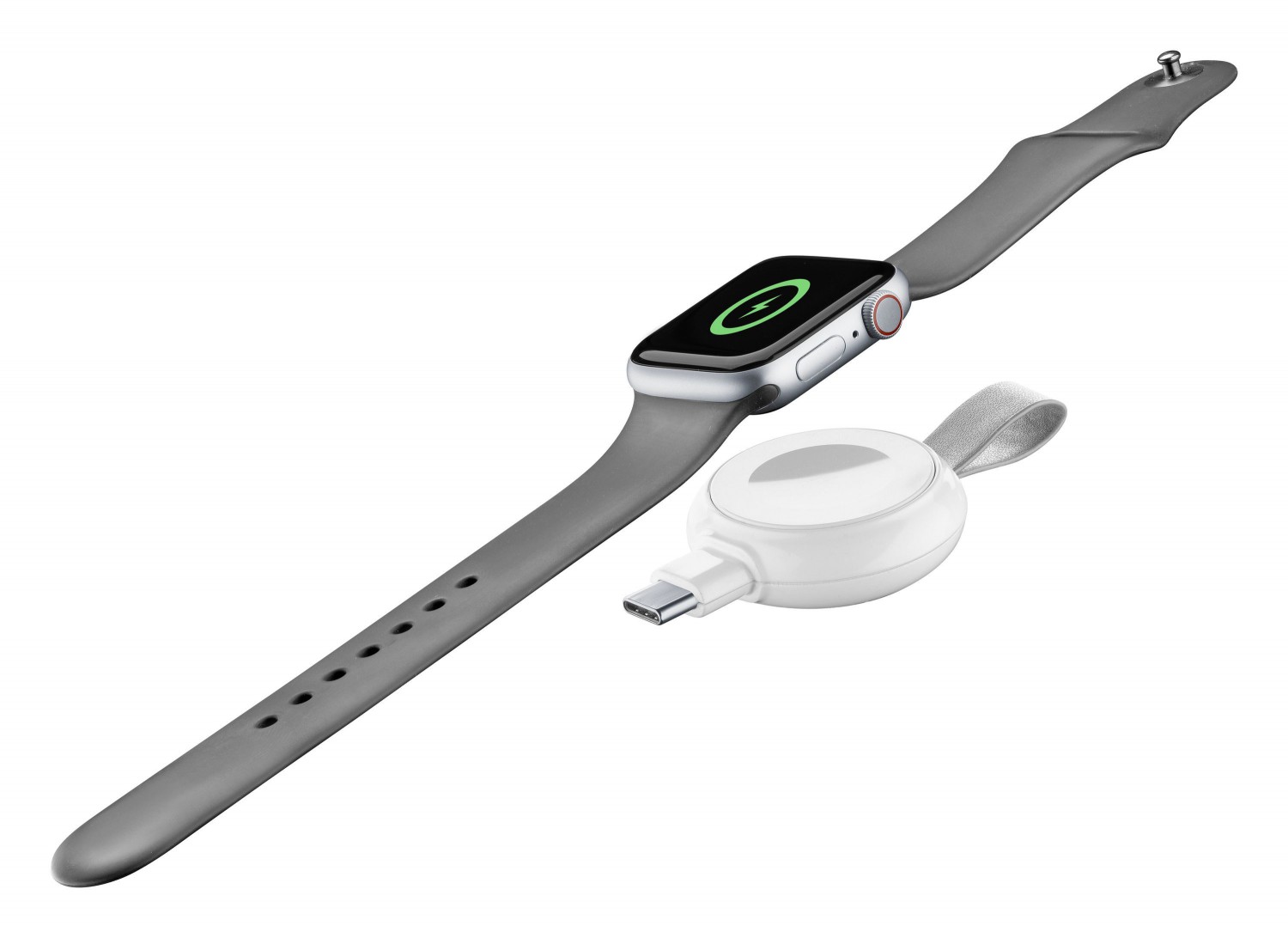 Levně Cestovní nabíječka Cellularline Power Pill pro Apple Watch, s USB adaptérem, bílá