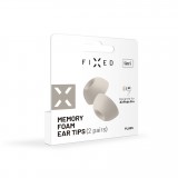 Špunty z paměťové pěny FIXED Plugs pro Apple Airpods Pro, 2 sady, velikost M