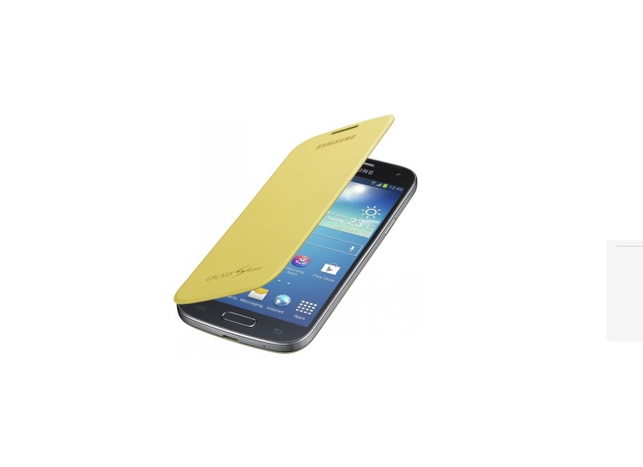 Originální pouzdro na Samsung Galaxy S4 mini EF-FI919BY žluté
