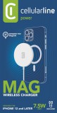 Bezdrátová nabíječka Cellularline Mag s podporou MagSafe, 7,5W, bílá
