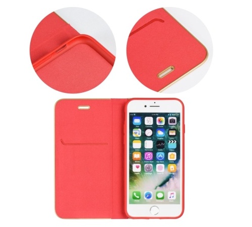 Flipové pouzdro, obal, kryt pro Xiaomi Redmi 10, Forcell Luna, červená
