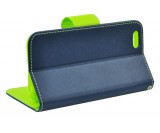 Flipové pouzdro, obal, kryt na Motorola Moto G50, Fancy Diary, modrá/limetková 